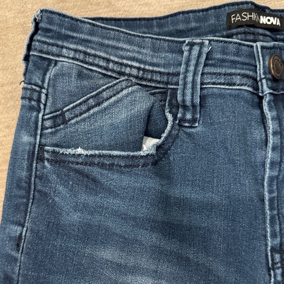 Fashion Nova Dark Blue Denim Jeans - Picture 7 of 9